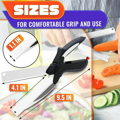 2 in 1 Kitchen Scissors for Food, 9.6 in Cutter