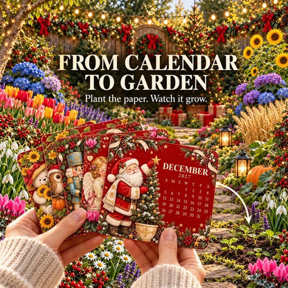 ✨⏳Last Day 49% OFF🌱 Christmas Special Edition – Eco-friendly, plantable “timeless” seed calendar 2027 🌸🌿