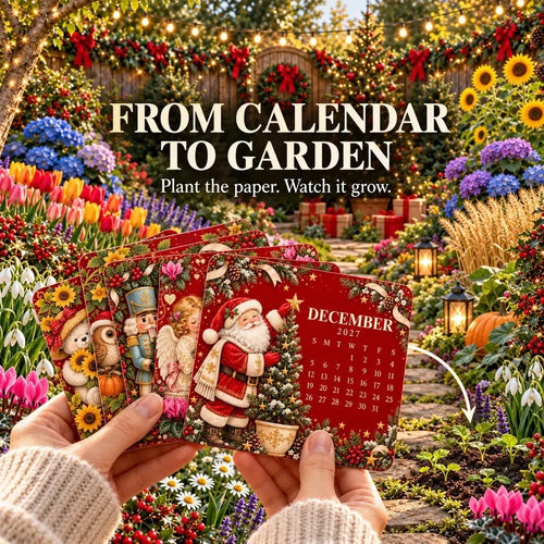 ✨⏳Last Day 49% OFF🌱 Christmas Special Edition – Eco-friendly, plantable “timeless” seed calendar 2027 🌸🌿
