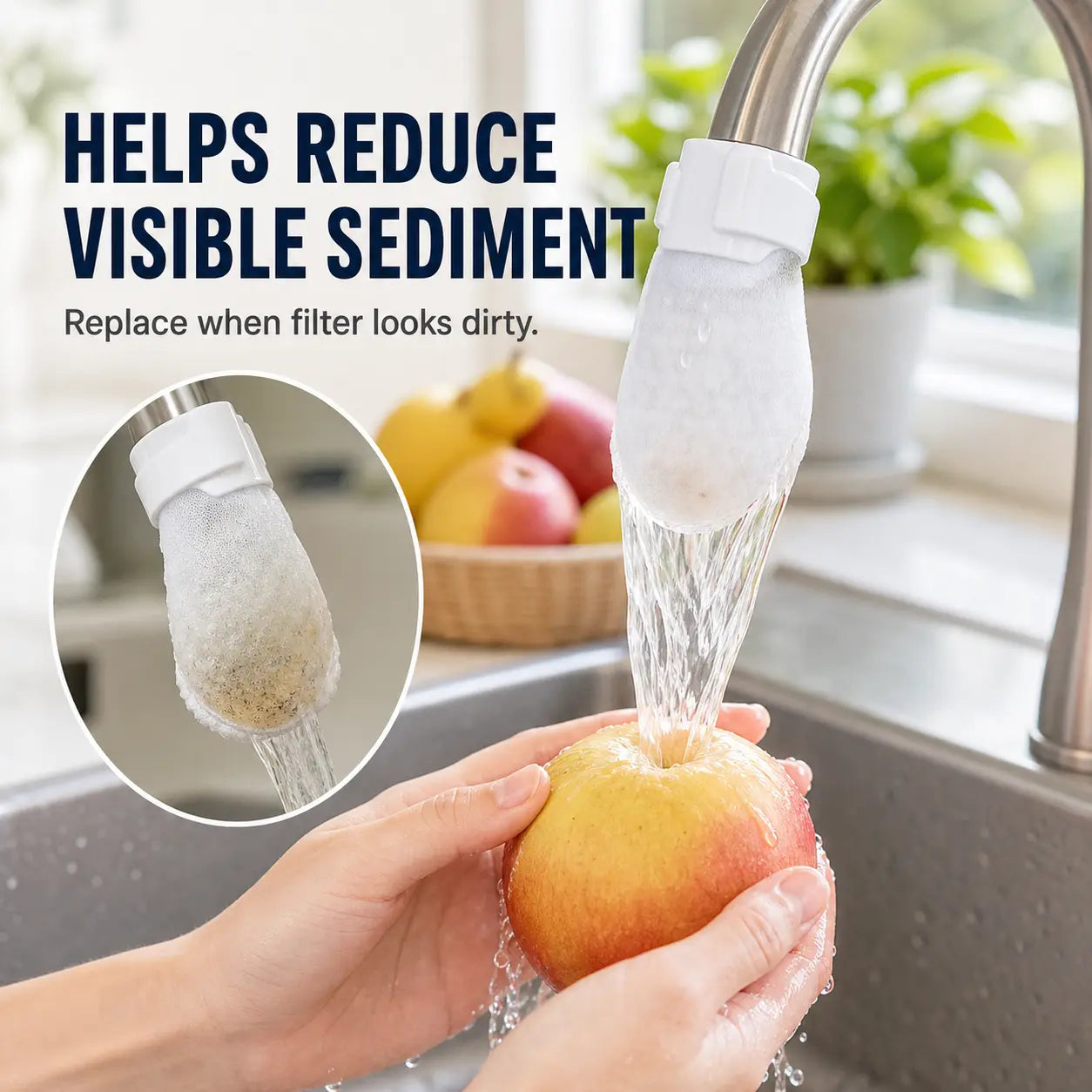 ⚡Hot Sales 49% OFF🔥-Cotton Faucet Filter Bags for Faucets Under 1" - Splash-Reducing Sediment Filter