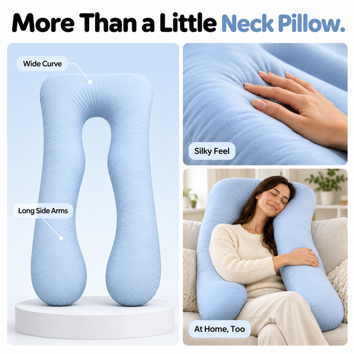 🚗 Your Coziest Co-Pilot — U-Shaped Passenger Travel Pillow
