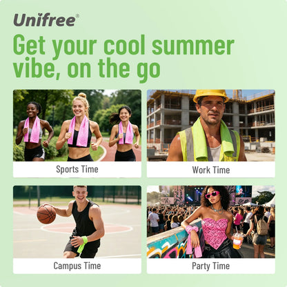 Unifree Cooling Towels & XL Menthol Wipes for Hot Weather Relief