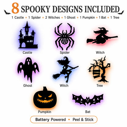 🔥LAST DAY 49% OFF🎃Halloween LED Silhouette Wall Light Stickers
