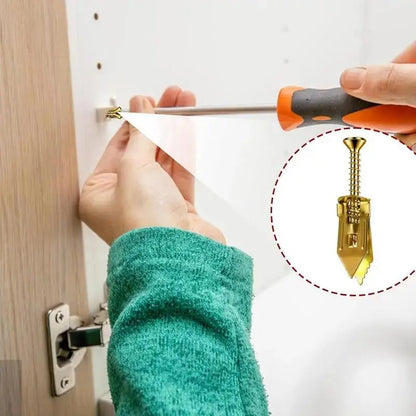 🔥LAST DAY 49% OFF🔥🔩No‑Drill Metal Drywall Anchors Kit | Heavy Duty Wall Expansion Screws