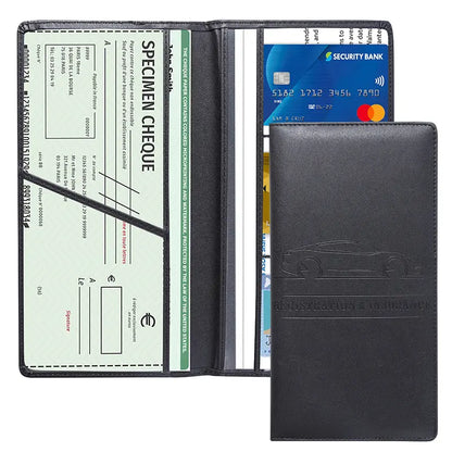 🗃️Car Registration & Insurance Card Holder, Magnetic Closure Vehicle Organizer, Car Essential Document Wallet