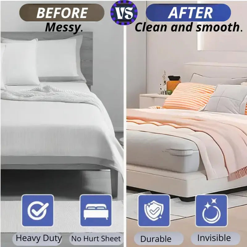 🔥 50% OFF TODAY🔥4/8pcs Bed Sheet Holder Strips for Mattress - Secure Fit & No Slipping