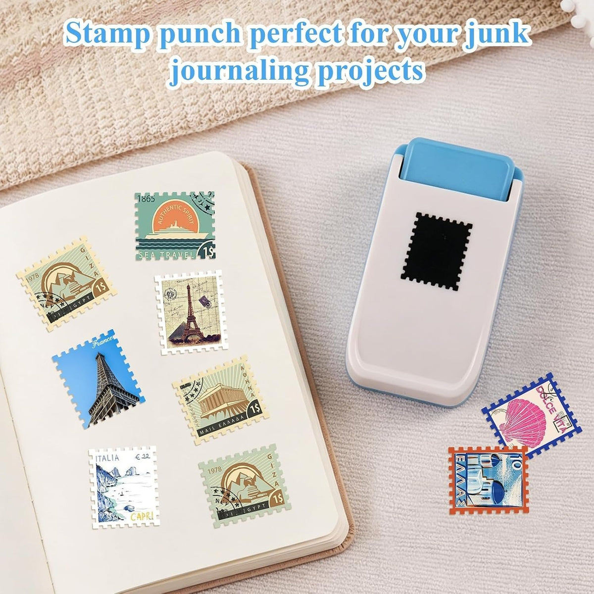 ✂️ Mini Postage Stamp Paper Punch – DIY Scrapbook & Photo Craft Cutter