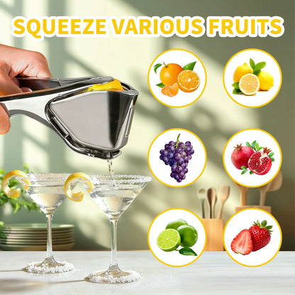 🔥Limited Time-49% OFF🍹Foldable Stainless Steel Lemon Squeezer Multi Fruit Hand Juicer Press