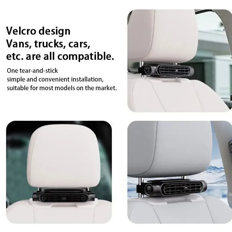 🔥 Cooling Fan Portable Car Fan, 3 Wind Speeds, Type-C 🌬️
