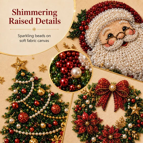 🔥 Limited-Time 49% OFF 🎅Christmas Diamond Art Kit 💎 3D Pearl Bead Painting for Holiday Décor & Gifts