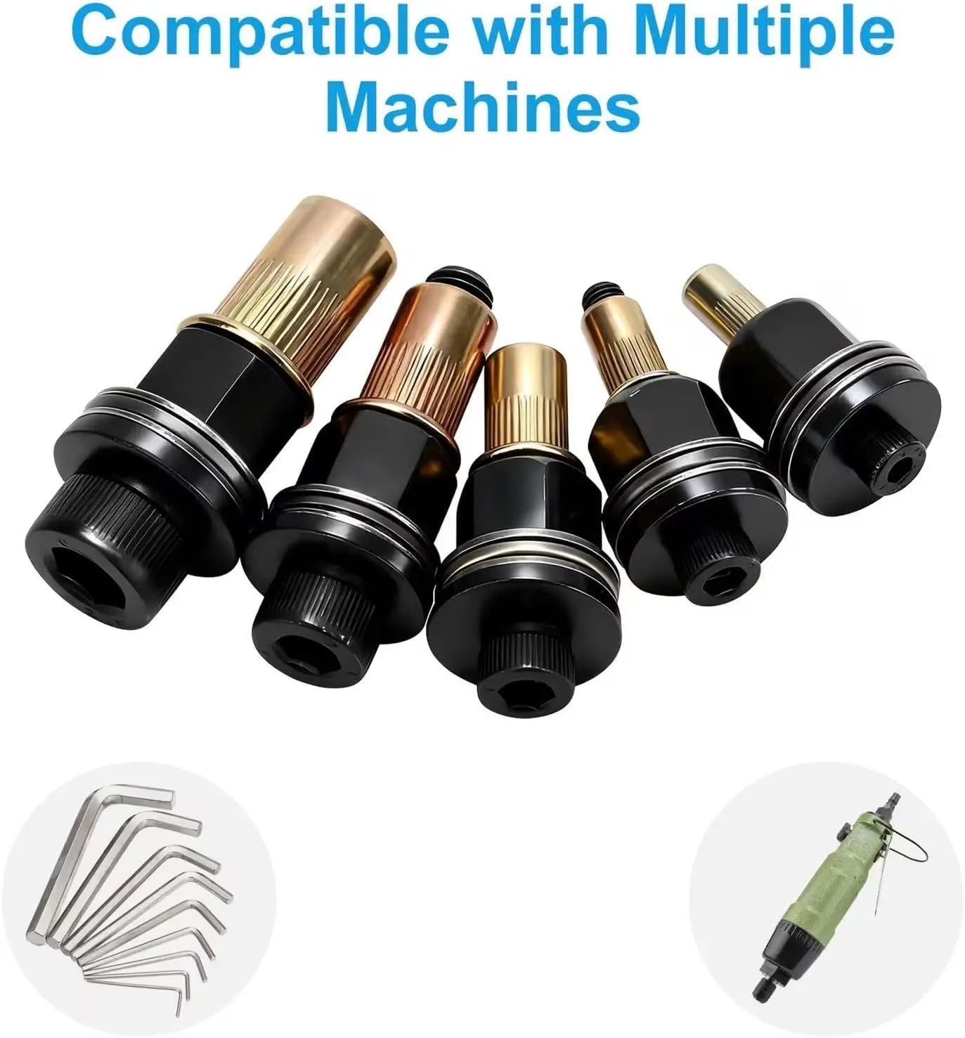 🏆🔩Head Rivet Nut Tool, M3-M8 Rivnut Kit, Carbon Steel Rivnut Set, Manual Riveter Rivnuts Tool