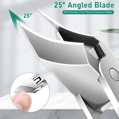 Eagle Beak Beveled Nail Clippers | Arthritis-Friendly & Thick Nail Relief 🦅