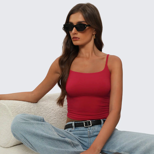 🔥👚Women's Square Neck Cami Top - Chic & Versatile