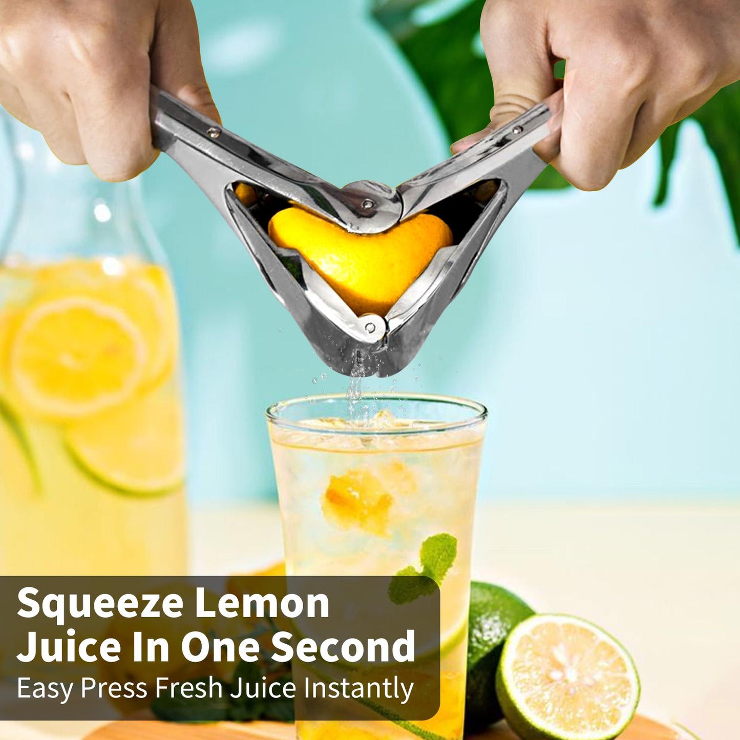🔥Limited Time-49% OFF🍹Foldable Stainless Steel Lemon Squeezer Multi Fruit Hand Juicer Press