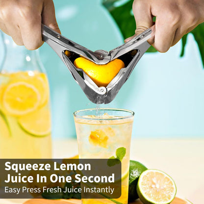 🔥Limited Time-49% OFF🍹Foldable Stainless Steel Lemon Squeezer Multi Fruit Hand Juicer Press