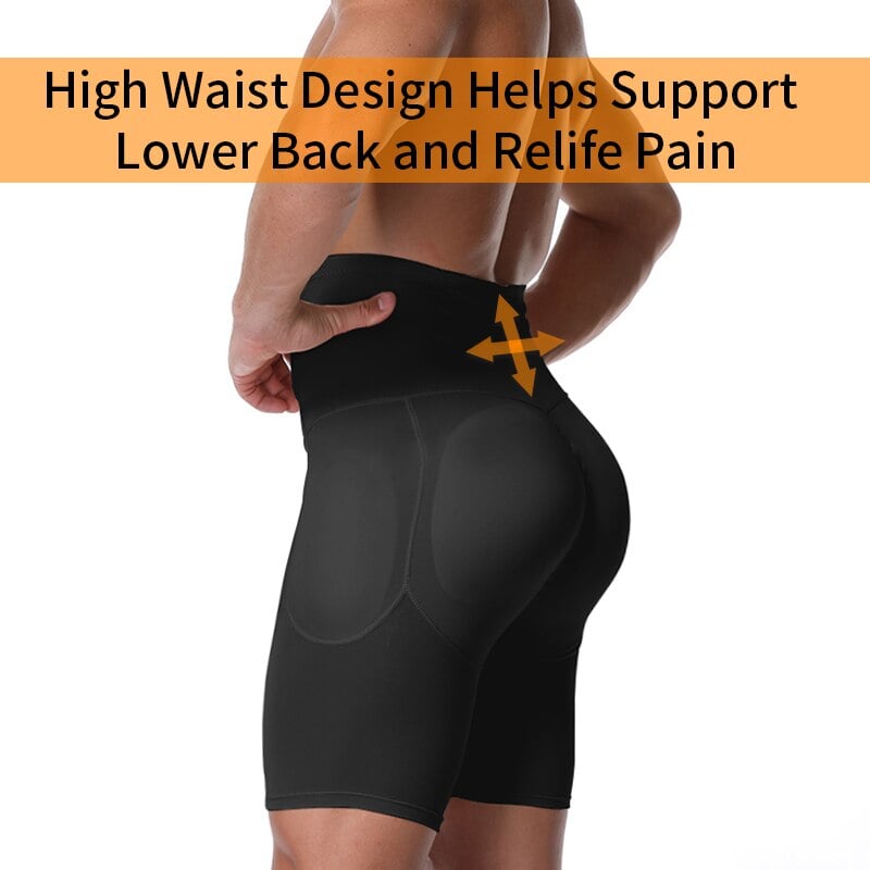 Men's High Waist Shapewear Boxer Briefs