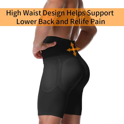 Men's High Waist Shapewear Boxer Briefs