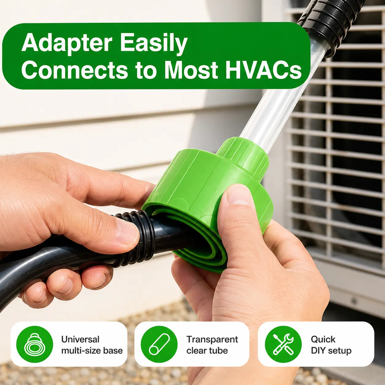 📢LAST DAY 49% OFF🔥🔧 AC Drain Line Cleaner Adapter | Universal HVAC Condensate Pipe Unclogger for Wet/Dry Vac