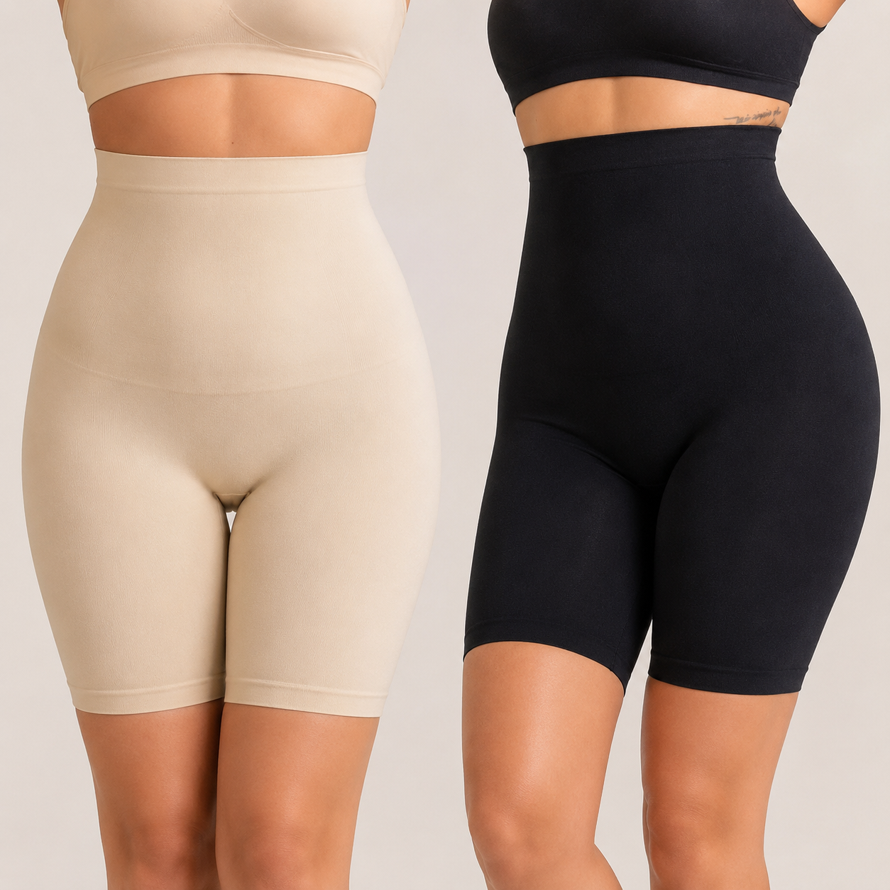 🔥High-Waisted Seamless Shapewear Shorts Anti-Roll