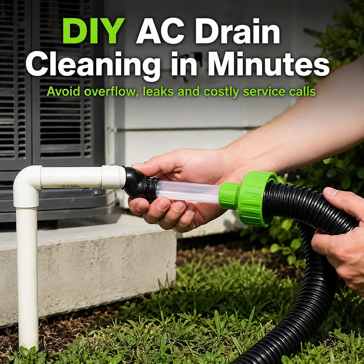 📢LAST DAY 49% OFF🔥🔧 AC Drain Line Cleaner Adapter | Universal HVAC Condensate Pipe Unclogger for Wet/Dry Vac