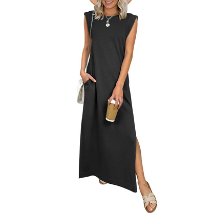 🔥Hot sell TODAY |👗Women Summer Maxi Dress Casual Sleeveless Beach Dress