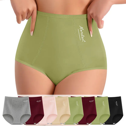 Morelect Women's High-Waisted Cotton Underwear - S-XXXL