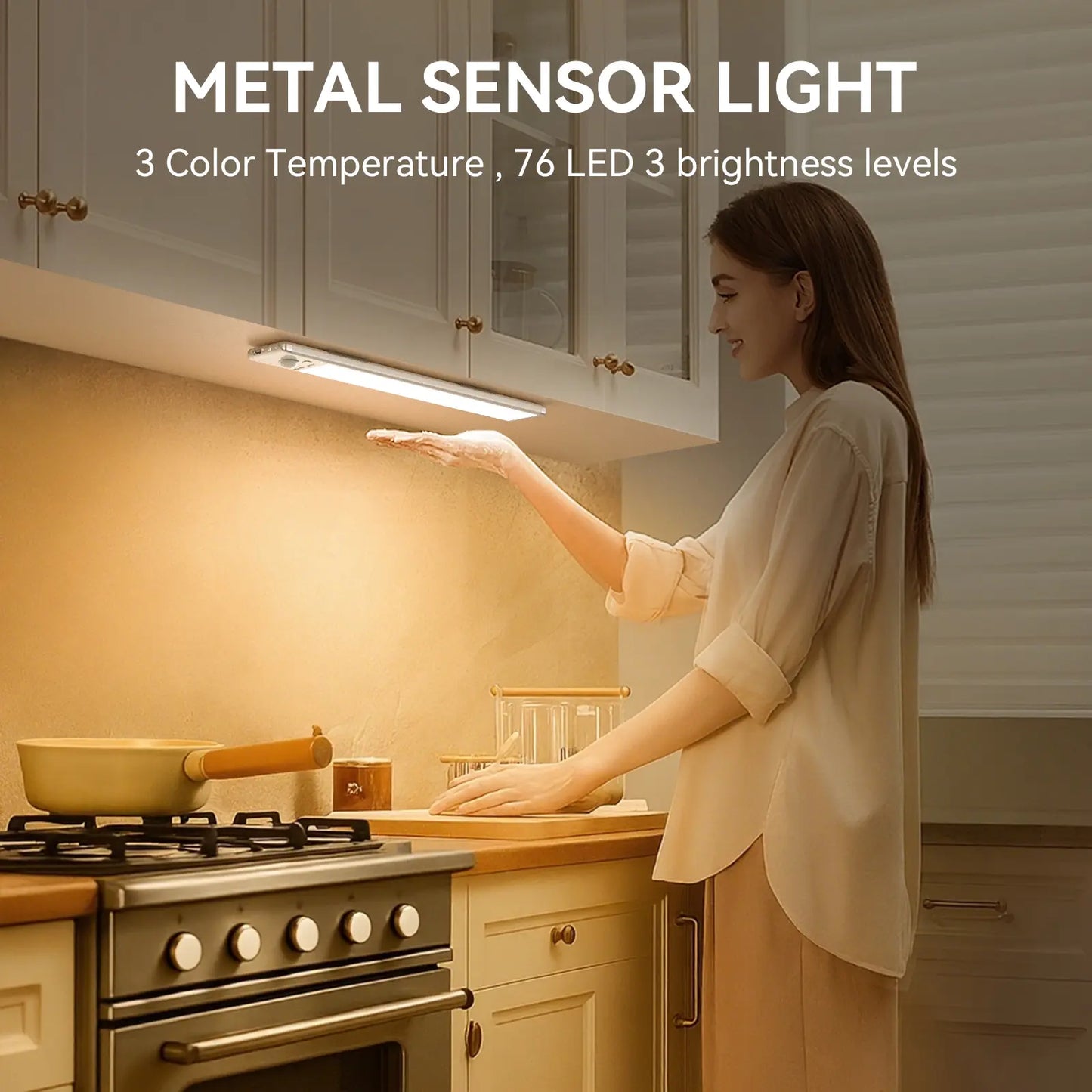 💡Long Standby Motion Sensor LED Cabinet Light- Dimmable & Rechargeable