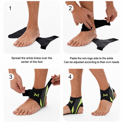 A breathable ankle support strap, ankle brace, or sports ankle support strap.