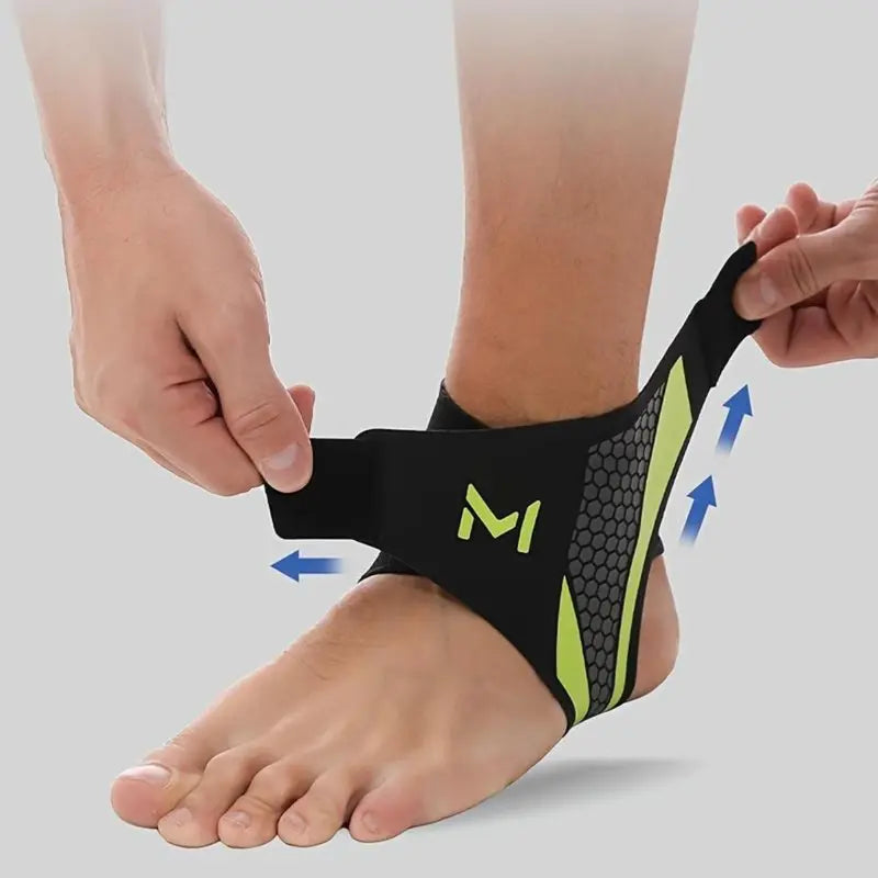 A breathable ankle support strap, ankle brace, or sports ankle support strap.