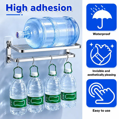 🔥49% OFF💪Drill‑Free Self‑Adhesive Wall Hooks｜Heavy‑Duty Waterproof Sticky Hooks