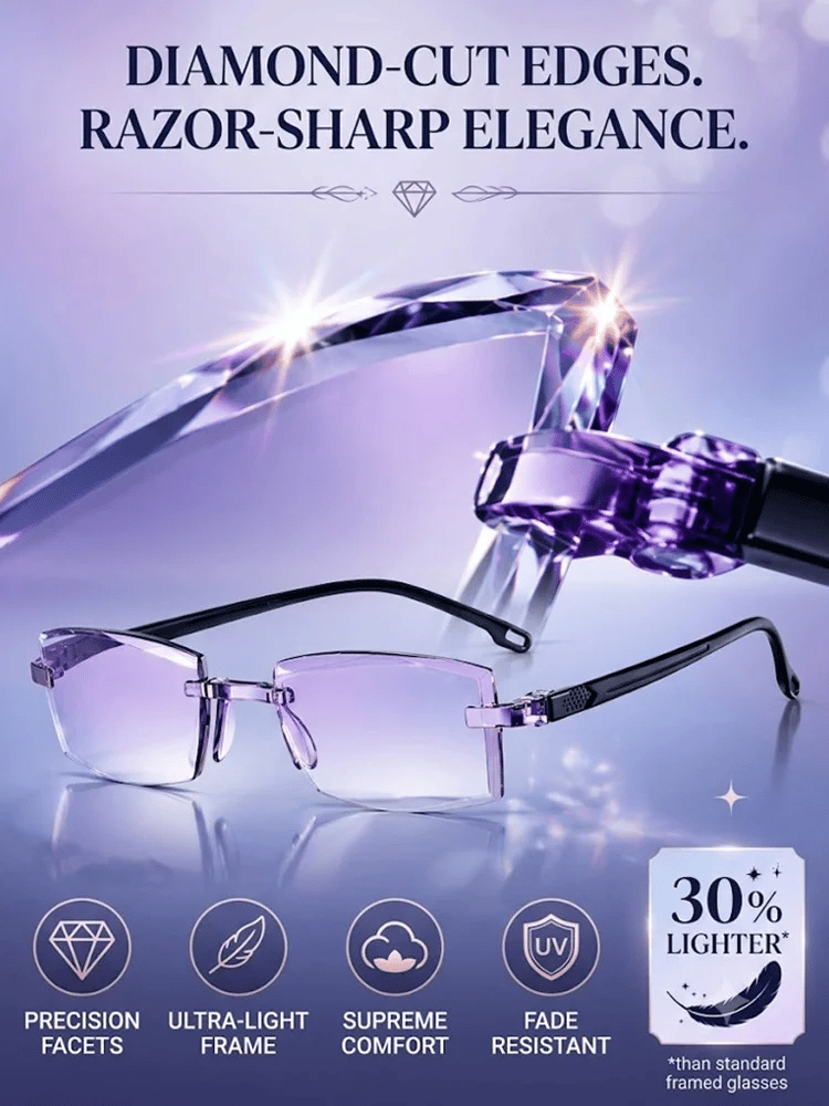 🔥 Limited-Time 50% OFF🔥[Regain Your Youthful Vision] Smart Zoom Diamond-Cut Reading Glasses
