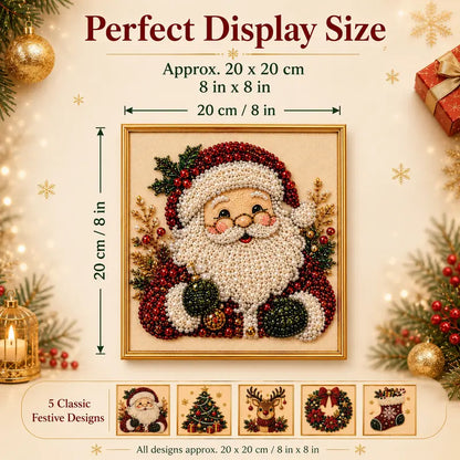 🔥 Limited-Time 49% OFF 🎅Christmas Diamond Art Kit 💎 3D Pearl Bead Painting for Holiday Décor & Gifts