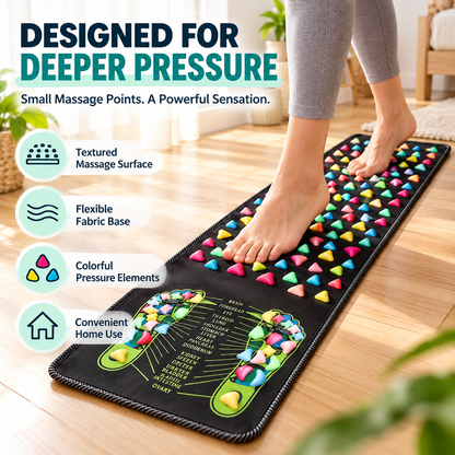 🦶 Acupressure Foot Massage Mat – Reflexology Mat for Tired Feet & Daily Relaxation
