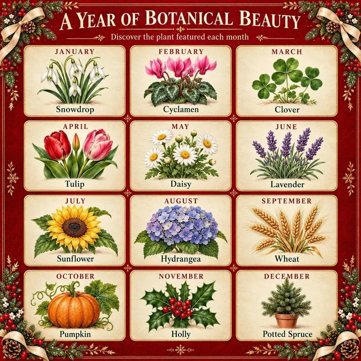 ✨⏳Last Day 49% OFF🌱 Christmas Special Edition – Eco-friendly, plantable “timeless” seed calendar 2027 🌸🌿