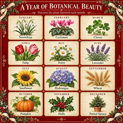 ✨⏳Last Day 49% OFF🌱 Christmas Special Edition – Eco-friendly, plantable “timeless” seed calendar 2027 🌸🌿