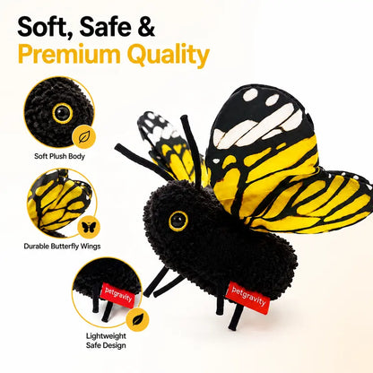 📢LAST DAY 49% OFF🔥🦋Fluttering Butterfly Cat Toy｜😻USB Rechargeable Interactive Motion Toy for Indoor Cats