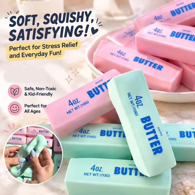 Butter Squishy Toy - Cream Stick Slow Rising Squishies Toys, Scented Soft Sensory Fidget Stress Relief Produc