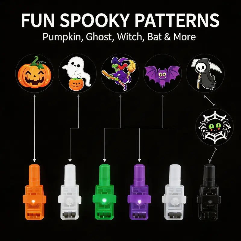 🎃 49% OFF Halloween LED Finger Lights — Create Spooky Projections & Endless Party Fun