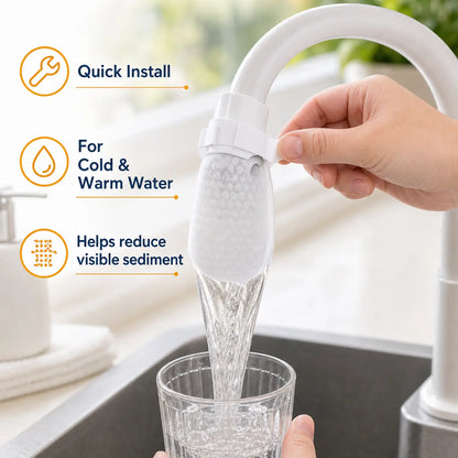 ⚡Hot Sales 49% OFF🔥-Cotton Faucet Filter Bags for Faucets Under 1" - Splash-Reducing Sediment Filter