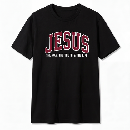 Jesus The Way The Truth and The Life Cotton T-Shirt