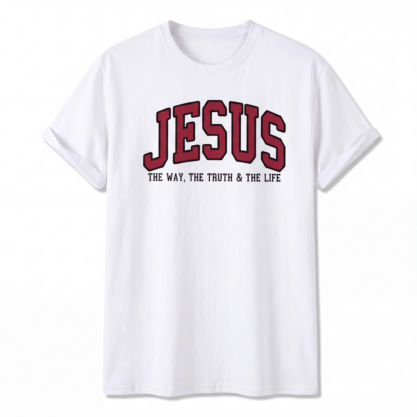 Jesus The Way The Truth and The Life Cotton T-Shirt