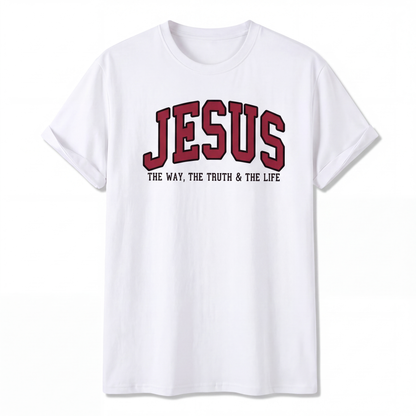 Jesus The Way The Truth and The Life Cotton T-Shirt