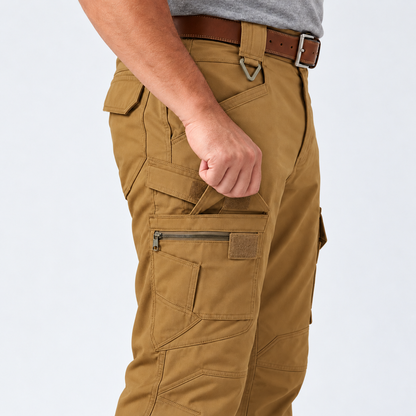 🔥 Men's Fleece-Lined Cargo Work Pants | Windproof & Water-Repellent