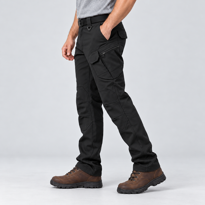 🔥 Men's Fleece-Lined Cargo Work Pants | Windproof & Water-Repellent
