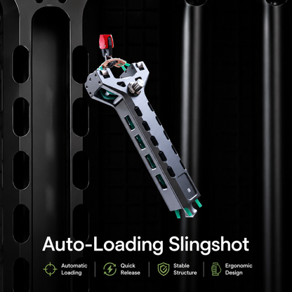 🔥Limited-Time 50% OFF&Free Shipping✨Professional Telescopic Aluminum Alloy Auto-Loading Slingshot Full Kit (200 Steel Balls)