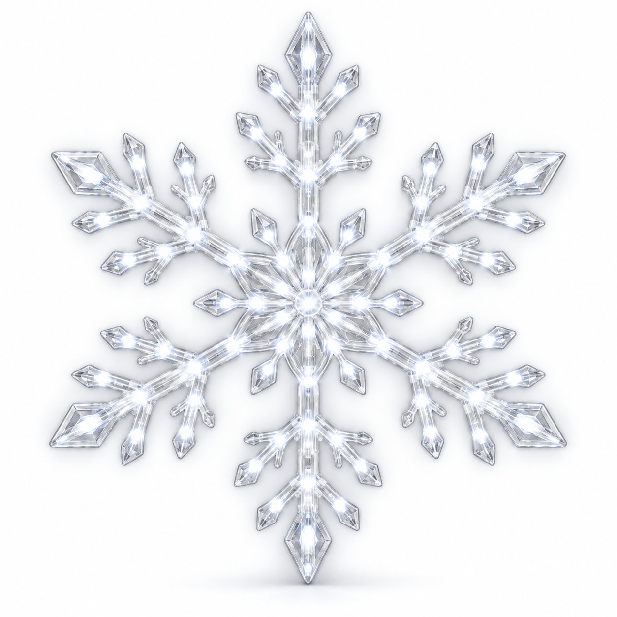 💙 WINTER WONDERLAND FAVORITE | Blue & White LED Snowflake Lights 12Pcs Set – Christmas Wall Decor for Living Rooms & Bedrooms
