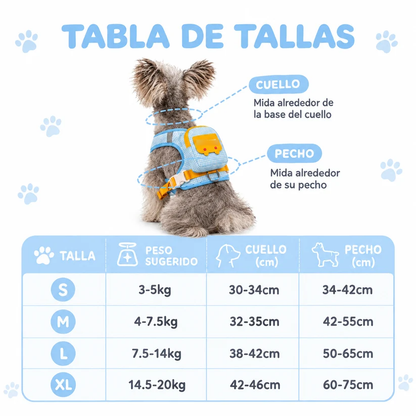 🐾 Cute Mini Backpack Harness for Dogs & Cats – Adjustable Pet Vest with Treat Pocket