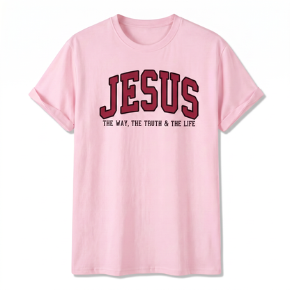 Jesus The Way The Truth and The Life Cotton T-Shirt