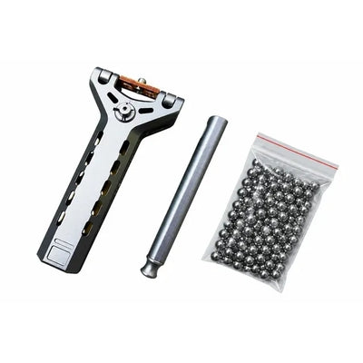 🔥Limited-Time 50% OFF&Free Shipping✨Professional Telescopic Aluminum Alloy Auto-Loading Slingshot Full Kit (200 Steel Balls)