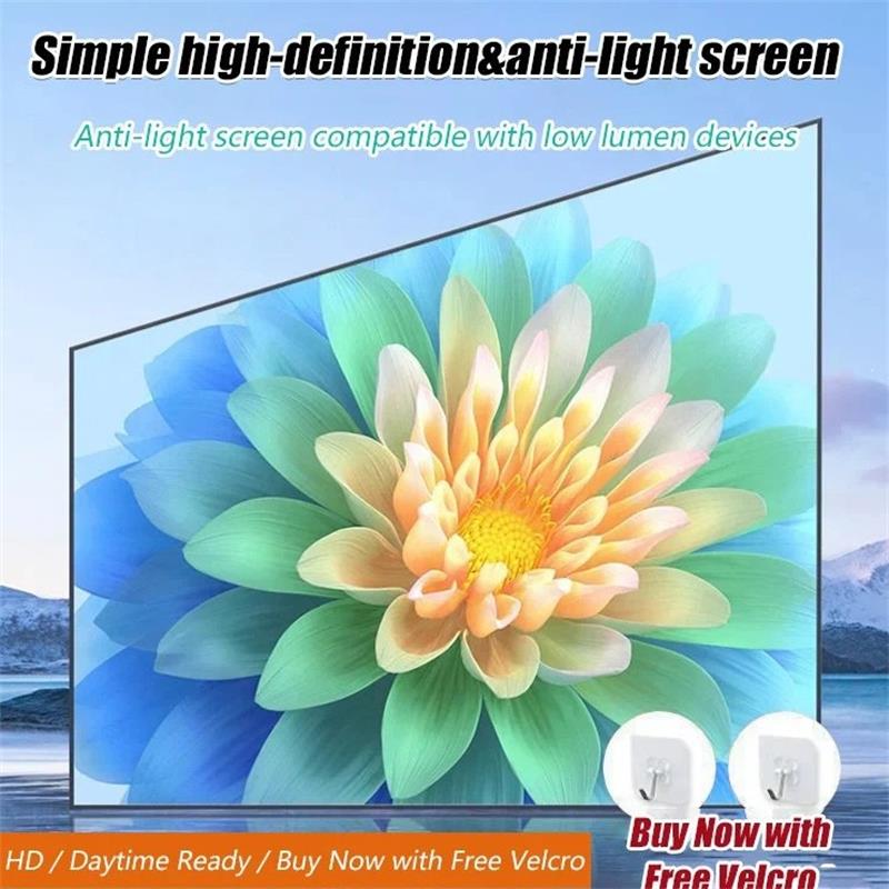 📢📢49% OFF !! ⏰📺HD Matte White Projection Screen, Immersive Home Theater🎬🌟